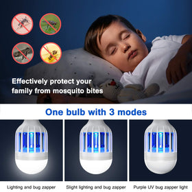 Forhimn bug zapper bulb emits UV glow to attract insects