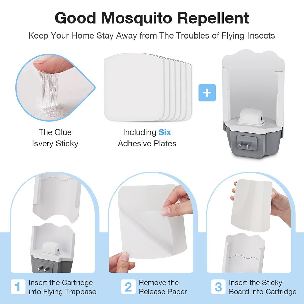 Forhimn refill glue cards compatible with trap for easy replacement