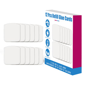 Forhimn refill glue cards packaging with 12 pieces for simple replenishment