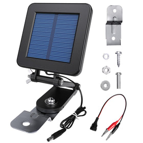 Foricx 6V solar panel for deer feeder setup powers your feeder reliably outdoors.