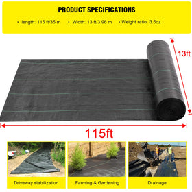 Forimo landscape fabric heavy-duty 3.5oz supporting roots, airflow, and water through.