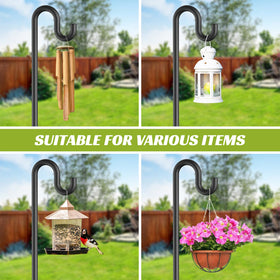 Forlogic shepherd-hook base prongs providing added ground stability