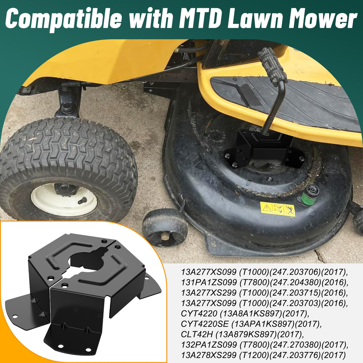 ForoGore 2-pack side profile, slim durable design for mower decks