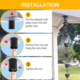 Weatherproof aluminum finish on ForoGore adapter withstands outdoors.