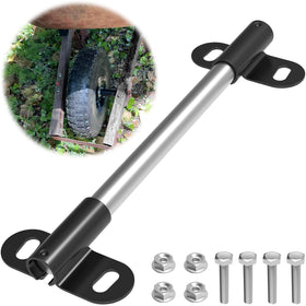 FOROIRON heavy duty wheelbarrow axle bracket with powder-coated finish for rust resistance.