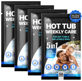 FORTIVO 5in1 weekly care pouches for easy dosing and clear water.