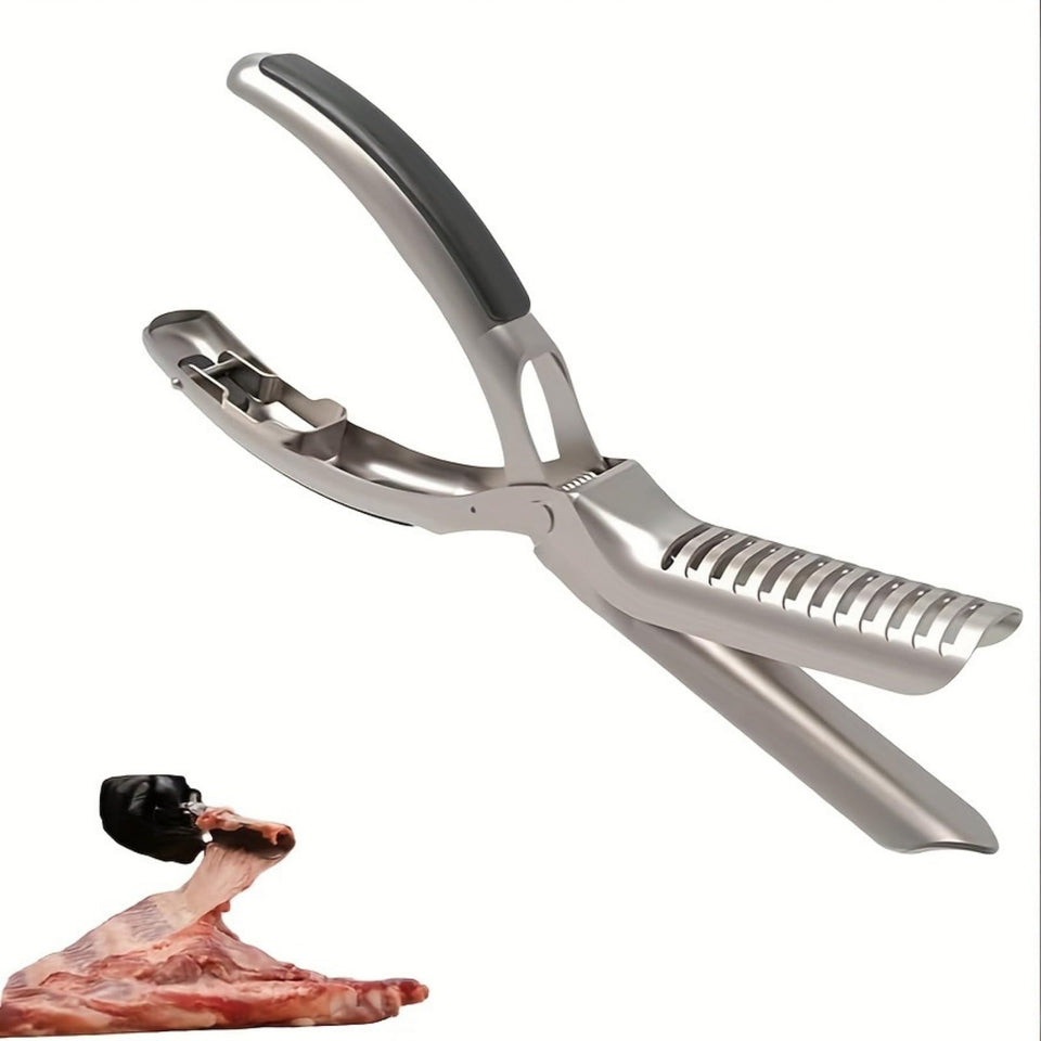 FORTUVA rib membrane removal tool with curved blade for easy rib prep