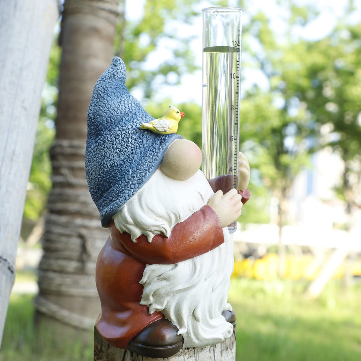 Forup garden ornament gnome decor blends whimsy with rainfall tracking.