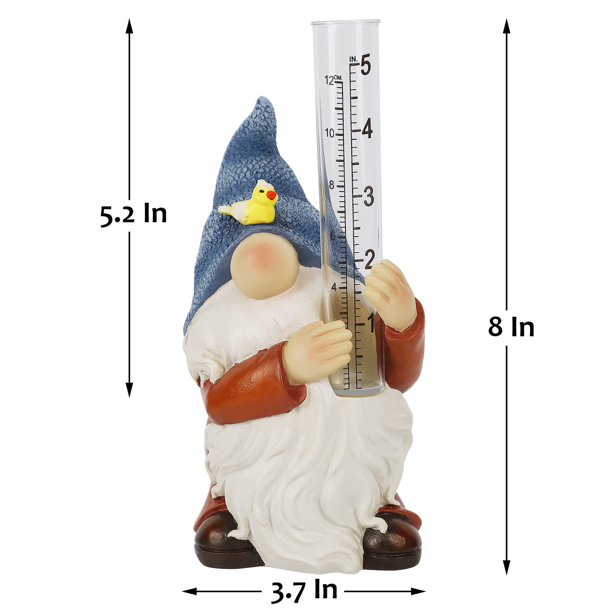Forup hand-painted gnome statue adds charm to patios and lawns.