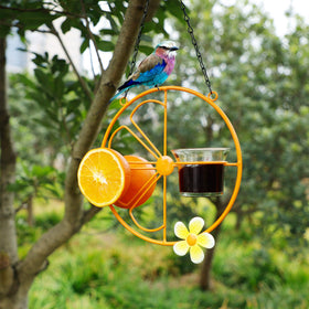 Forup Oriole feeder dimensions 7.8 by 17.5 inches for yard placement