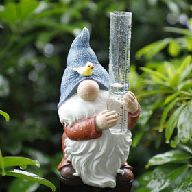 Forup outdoor rain gauge with plastic tube shows clear inches and centimeters.