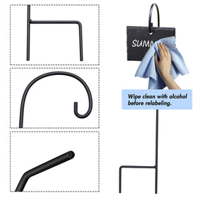 FORUP stainless steel rods support plant labels for easy viewing