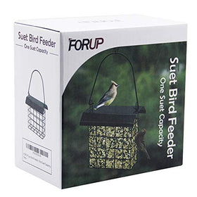 FORUP suet feeder weather-resistant powder coat finish, long-lasting.