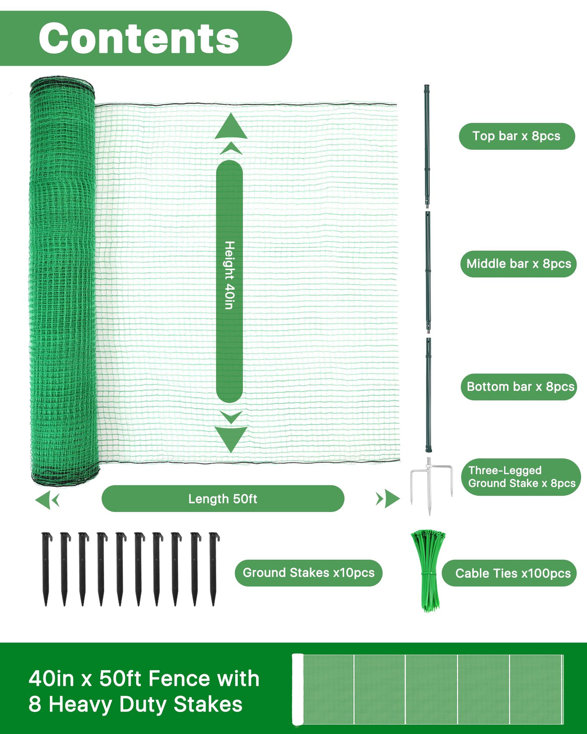 Forvenora durable plastic mesh fence suitable for gardens and patios.