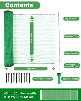 Forvenora durable plastic mesh fence suitable for gardens and patios.
