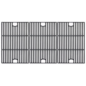 FORYEYC 17-inch cast-iron cooking grate left view for even heat grilling
