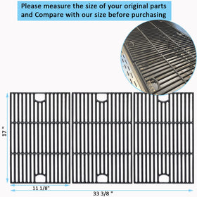 FORYEYC 17-inch cast-iron cooking grate right view durable matte porcelain coating enhances longevity