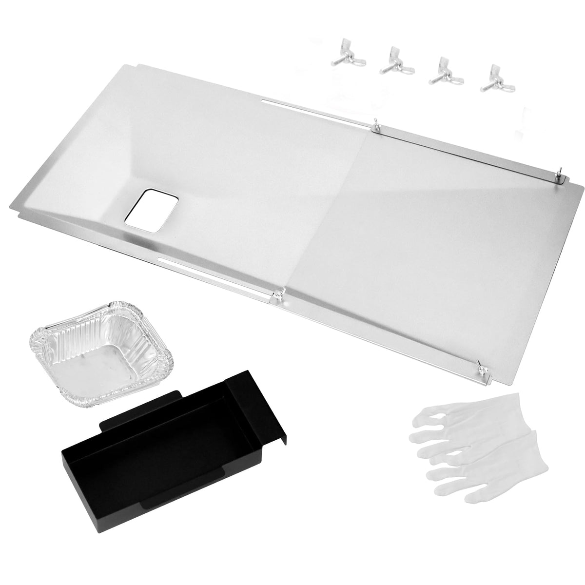 FORYEYC adjustable grease tray fits Nexgrill and Char-Broil grills.