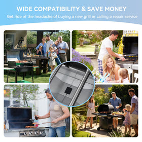 FORYEYC heavy-duty construction ensures reliable grilling cleanup.