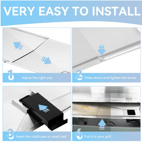 FORYEYC easy-installation steps illustrate quick, mess-free replacement.