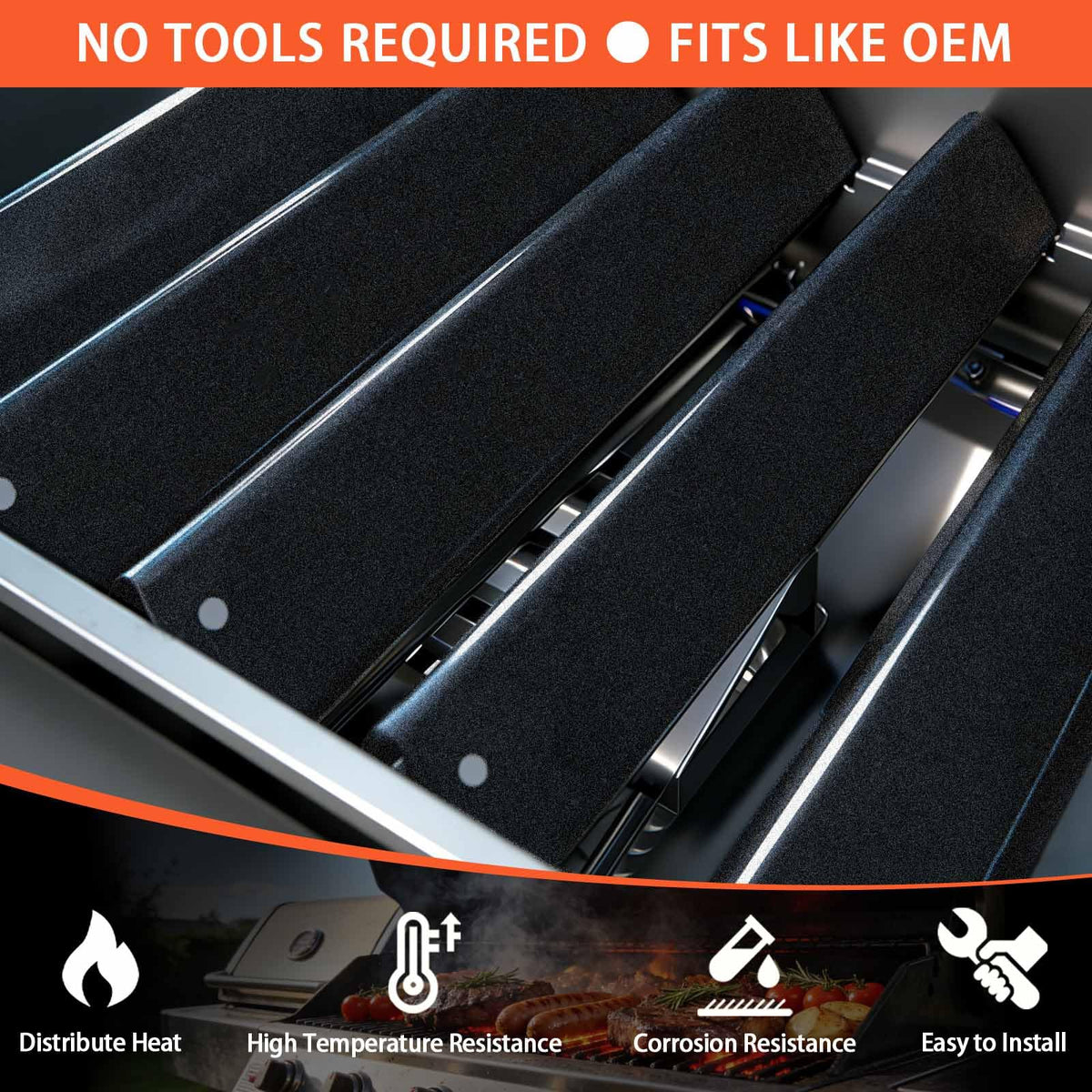 FORYEYC Weber Spirit II compatible bars fit multiple Spirit 300-series grills