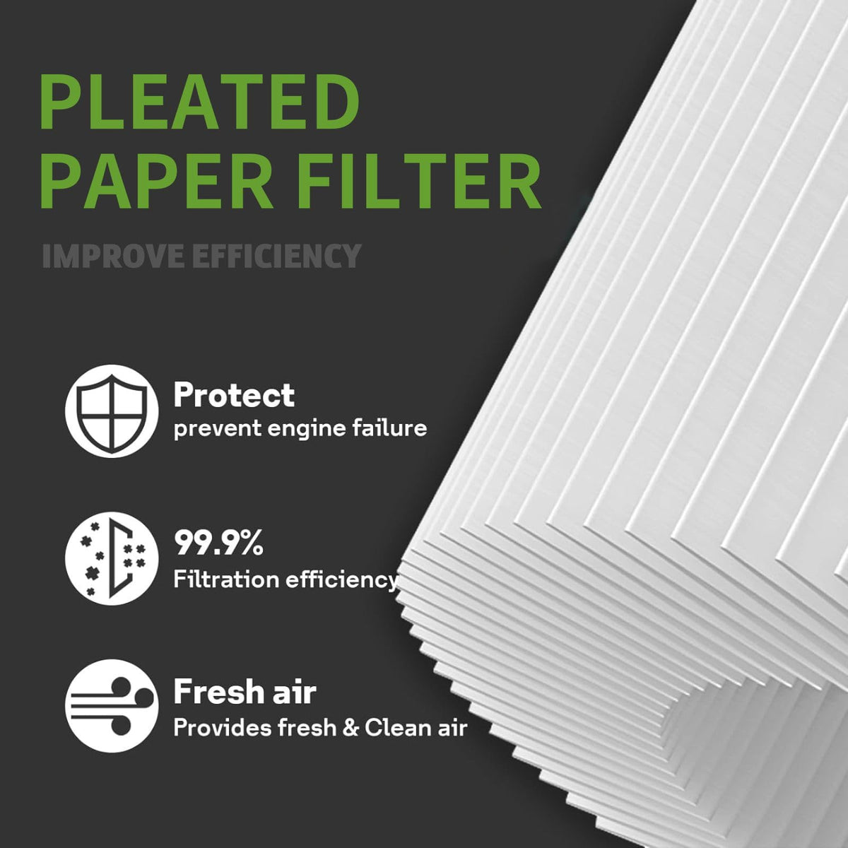 Foserove air cleaner cover 595658 seals dirt for peak performance.
