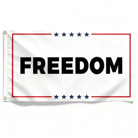Fosiut Charlie Kirk White Freedom Flag 3x5 outdoor display with weather resistance.