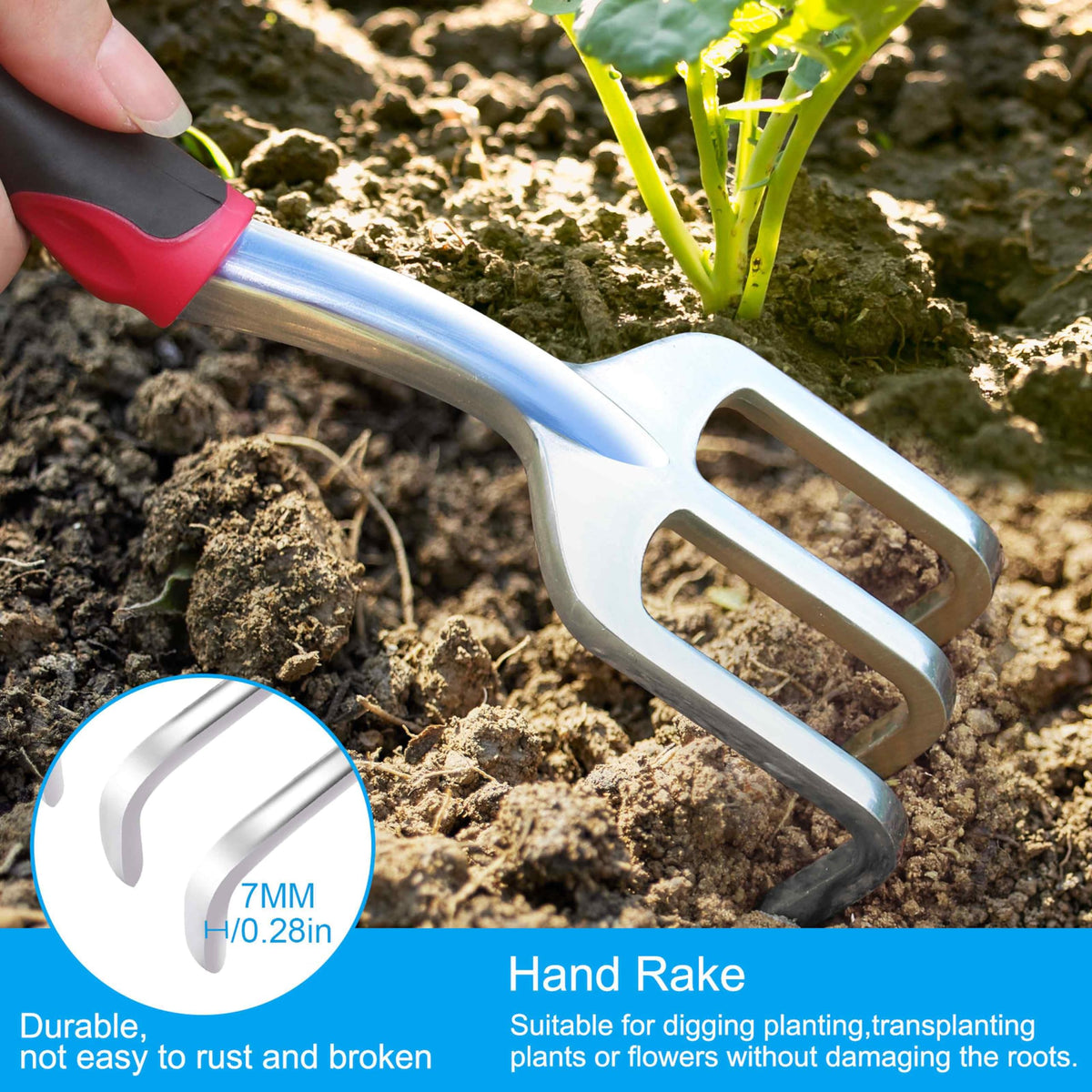 Fosiweelo cast aluminum heads resist rust for lasting garden use