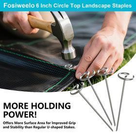 Fosiweelo easy-install landscape stake with large contact area.