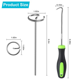 Fosiweelo galvanized round-head stake resists rust in outdoor projects.