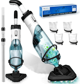 FOTING cordless pool vacuum body shows sleek design for fast debris removal