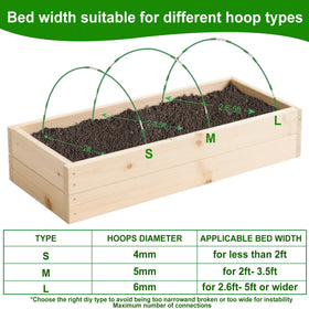 FOTMISHU hoops being bent to fit bed width for quick setup.
