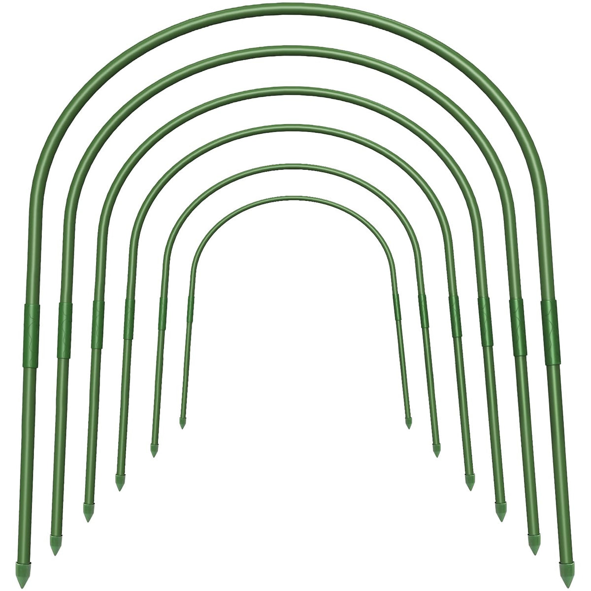 FOTMISHU garden hoops provide sturdy greenhouse support for plants