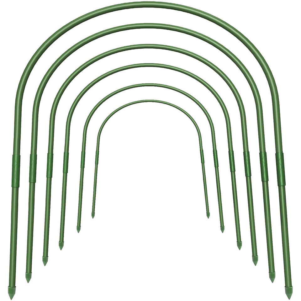 FOTMISHU garden hoops provide sturdy greenhouse support for plants