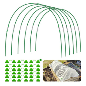 FOTMISHU garden hoops kit for raised beds with 4mm frames, easy DIY protection.