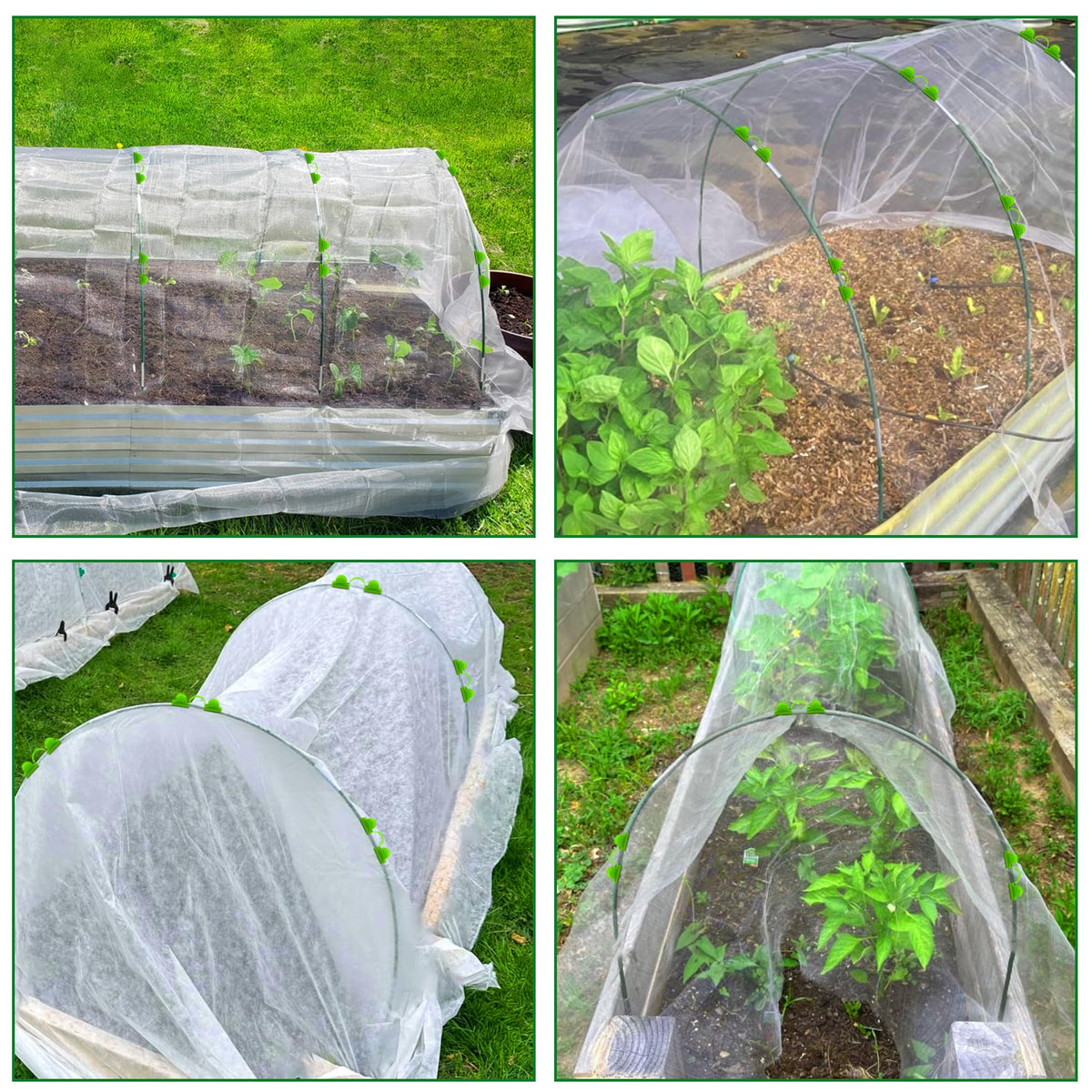 FOTMISHU versatile kit suited for arches, netting, grow tents, and tunnels.