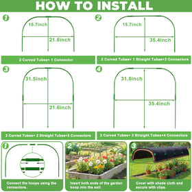 FOTSHARER tube and clip assembly for shade structure