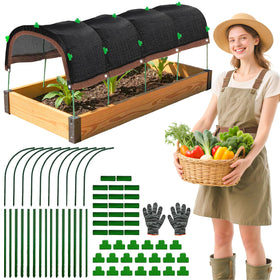 FOTSHARER garden shade cloth kit shields sun over raised beds