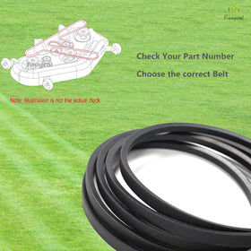 Fougcol belt for Husqvarna Z248F compatibility for optimal deck drive