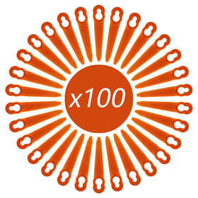 FourShow 100pcs blades package, 90mm length, convenient bulk replacement for ongoing projects.