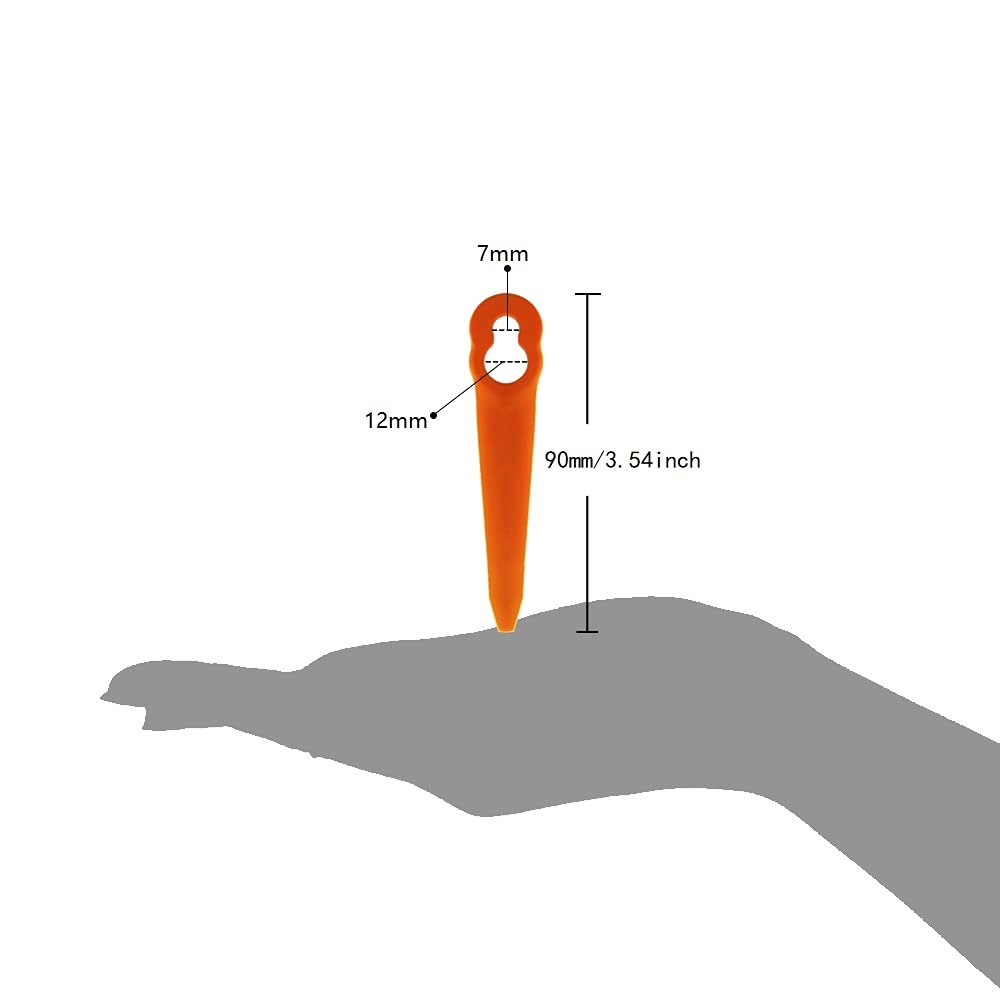 FourShow blades for STIHL FSA 45 deliver smooth cut on light brush.
