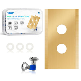 FourShow 36Pcs blades pack for Mammotion Luba and Yuka, ready for edge-to-edge lawn care