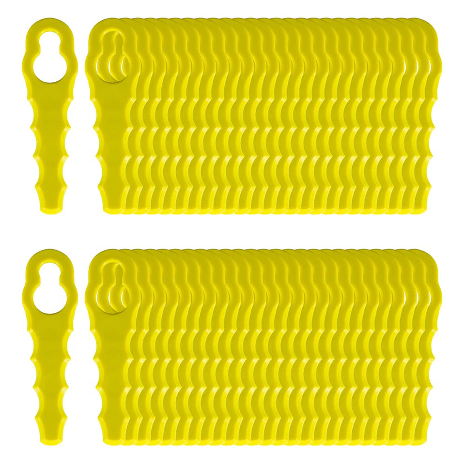 FourShow 50pcs blades pack for Ryobi Strimmer Head enables efficient grass trimming