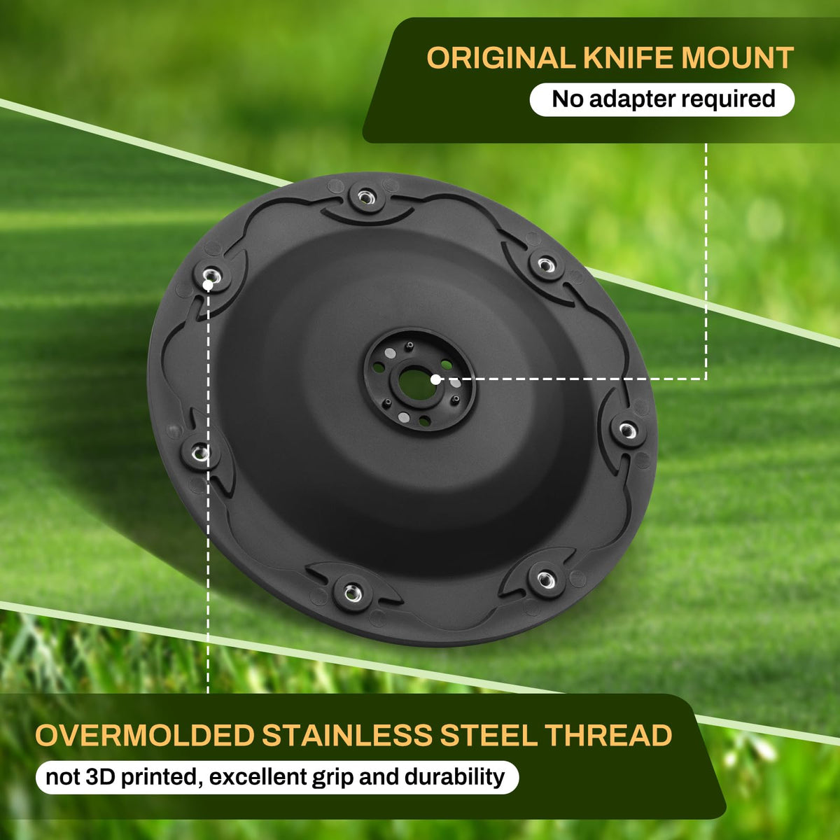 FourShow blade-disc for LUBA 2 AWD delivers efficient mowing and smoother results.