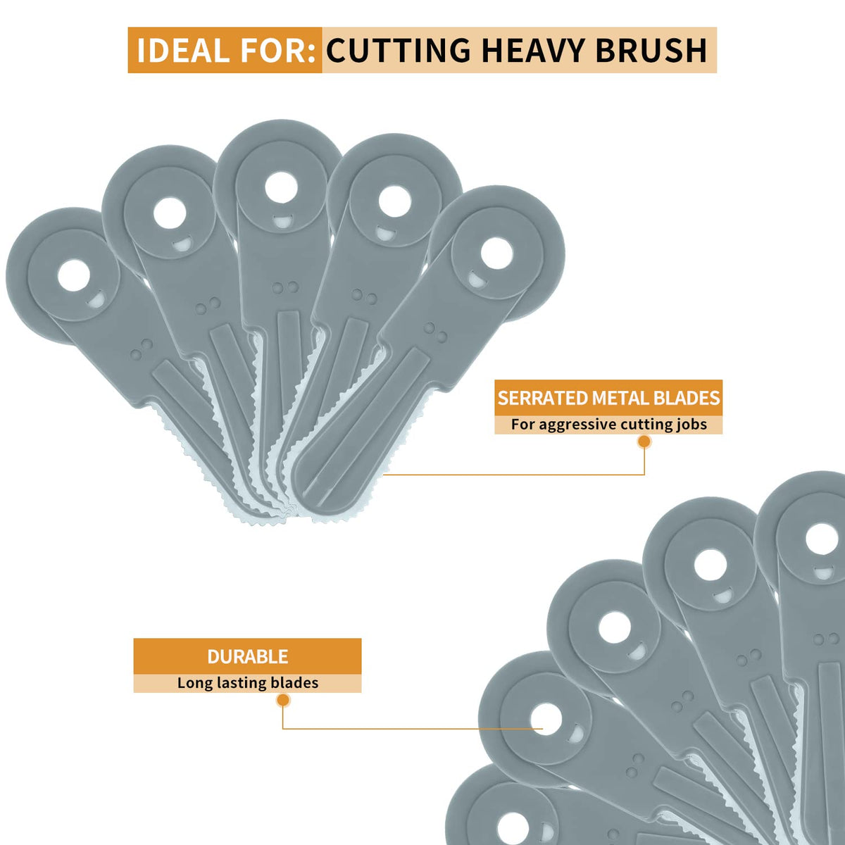 FourShow blades mounted on Weed Warrior head WWBC3BH for reference