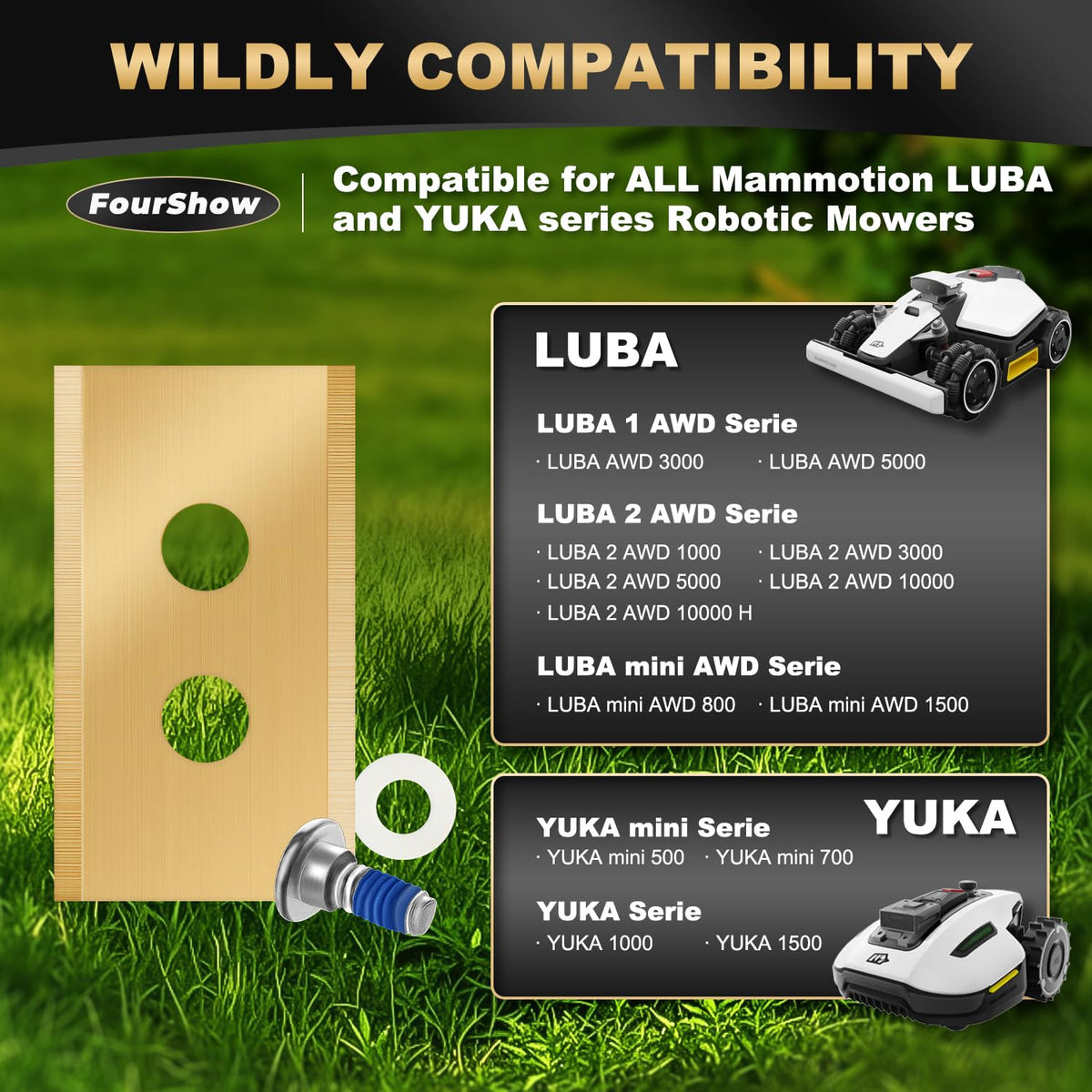 FourShow even-cutting performance highlights smooth lawn patterns