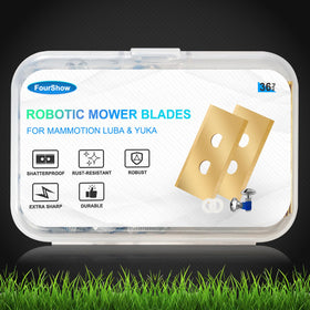 FourShow replacement blades with screws and washers in a tidy box