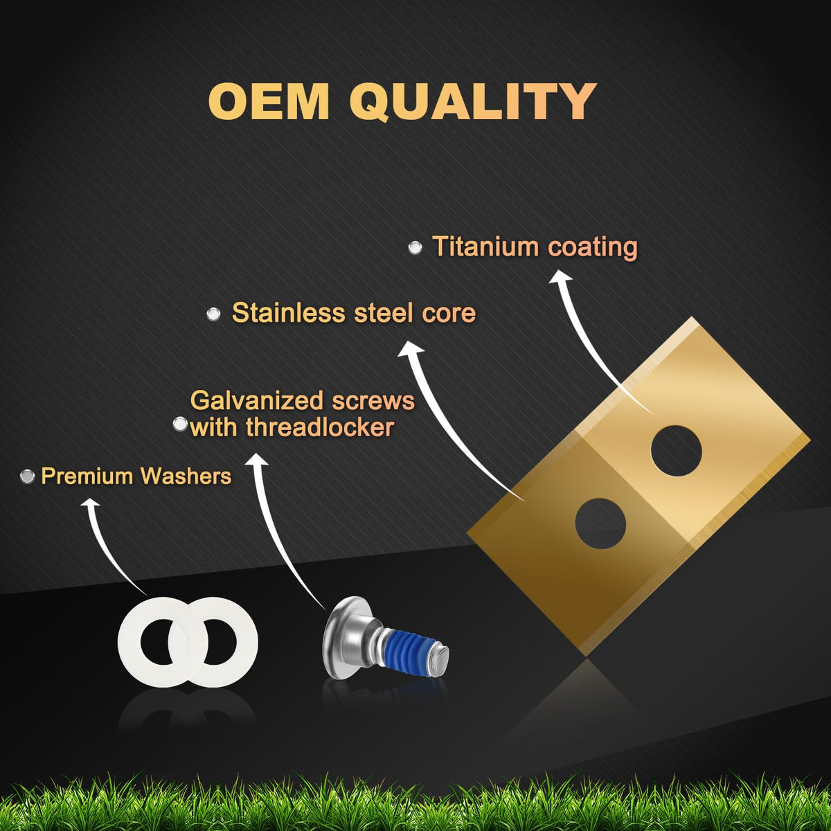 FourShow titanium carbide blades material ensures durable, rust-resistant cutting performance