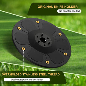 FourShow 6-blade disc on Navimow i110N delivers a smoother pattern and durability.