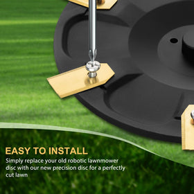 FourShow 6-blade disc for Navimow i206 AWD ensures consistent results on varied terrain.